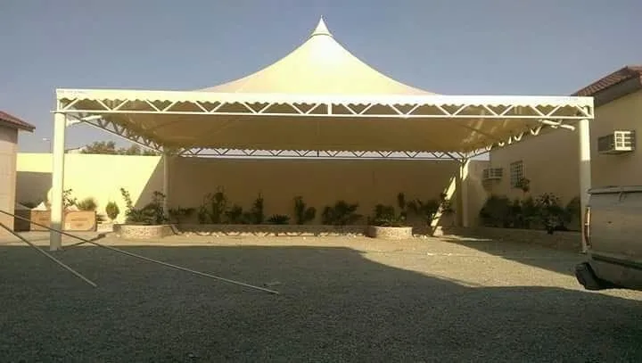 حداد عمل مظلات مخروطية هرمية الرياض