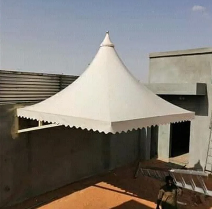 حداد عمل مظلات مخروطية هرمية الرياض