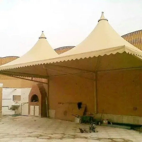 حداد عمل مظلات مخروطية هرمية الرياض