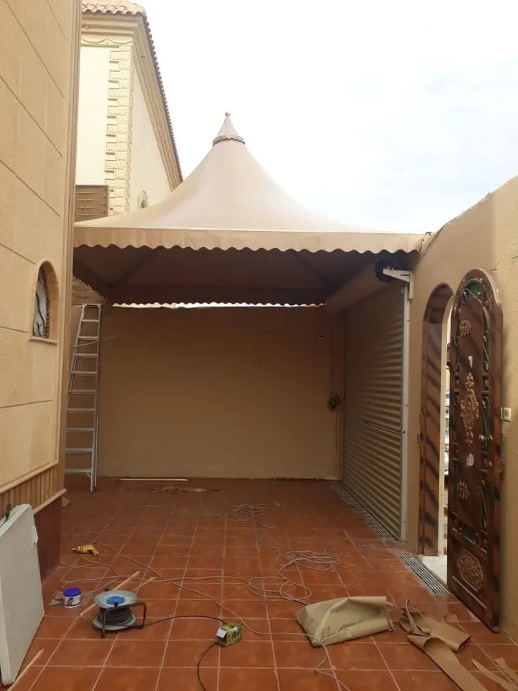 تركيب مظلات سيارات هرمية بأفضل الأسعار الرياض