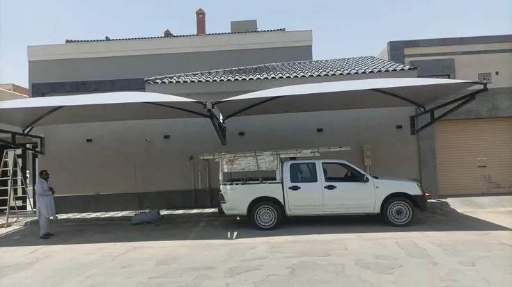مظلات خارجية للسيارات والحدائق بجودة عالية في الرياض