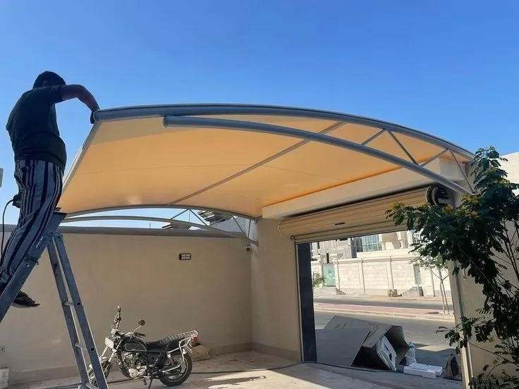 مظلات خارجية للسيارات والحدائق بجودة عالية في الرياض