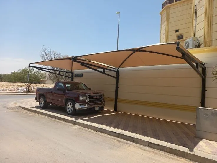 مظلات خارجية للسيارات والحدائق بجودة عالية في الرياض