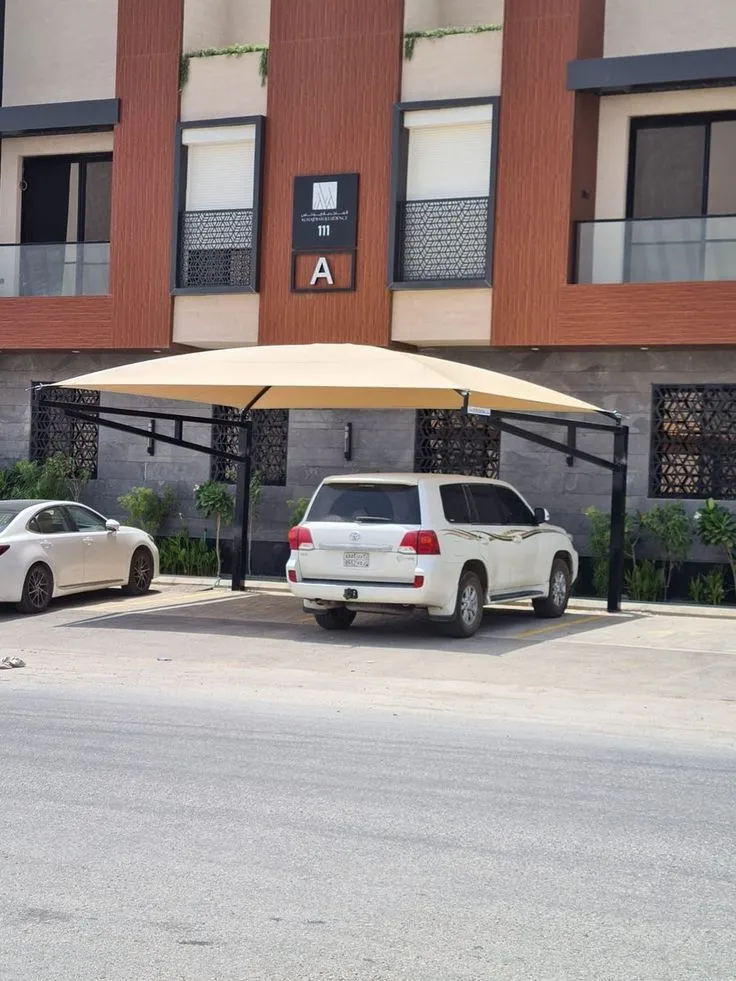 مظلات خارجية للسيارات والحدائق بجودة عالية في الرياض
