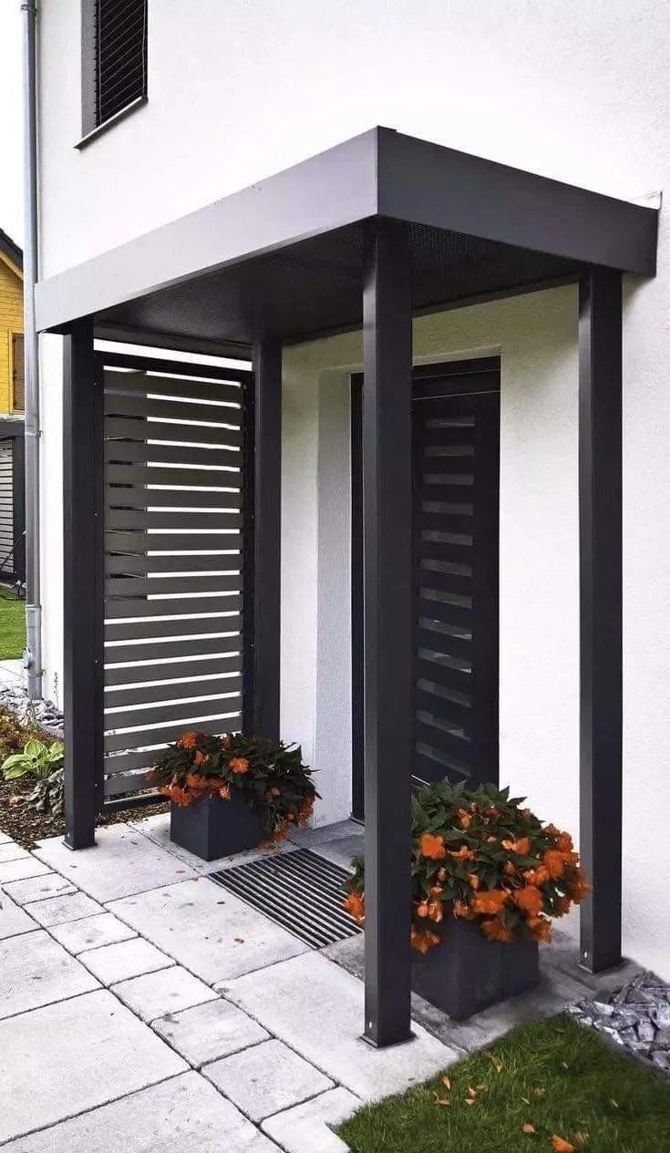 مظلات بوابات خارجية للمنازل بتصميم حديث في الرياض