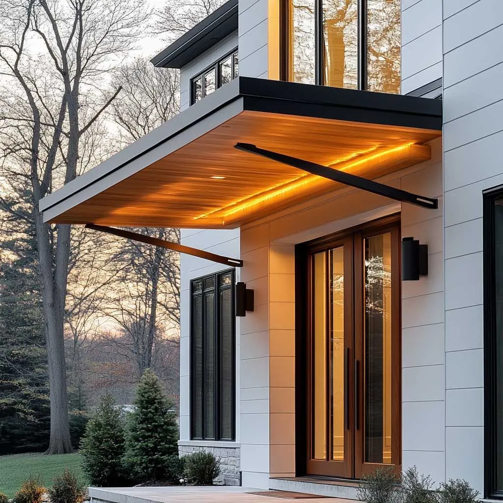 مظلات بوابات خارجية للمنازل بتصميم حديث في الرياض