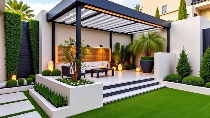 برجولات وجلسات خارجية بالرياض تصاميم عصرية 2025