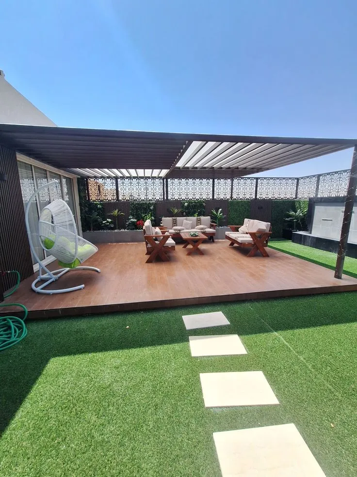 تركيب برجولات فلل – جلسات خارجية في الرياض من ظلال الرياض