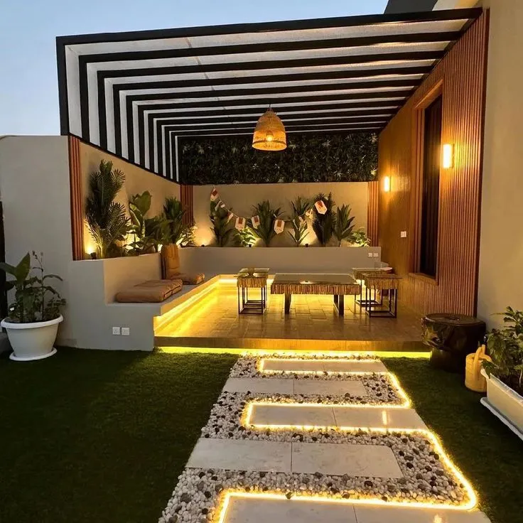 تركيب برجولات فلل – جلسات خارجية في الرياض من ظلال الرياض