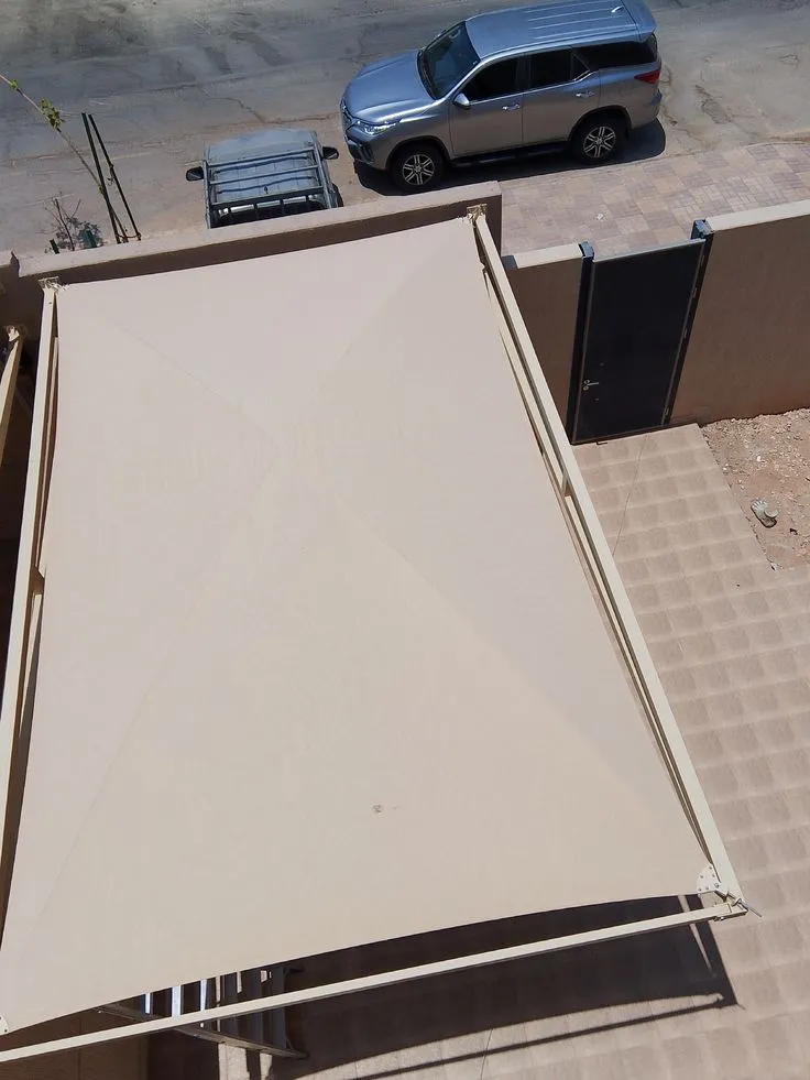 مظلات شد إنشائي لمداخل المنازل والفلل في حي الياسمين