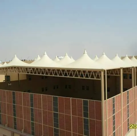 مظلات ساحات مدارس 2025 – أحدث الخامات والتصاميم