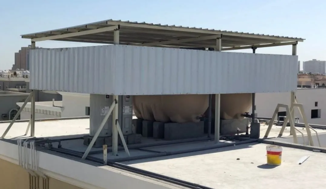 مظلات خزانات مظلات سخانات مظلات مكيفات مظلات السطح بالرياض
