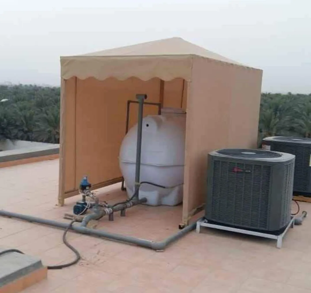 مظلات خزانات مظلات سخانات مظلات مكيفات مظلات السطح بالرياض