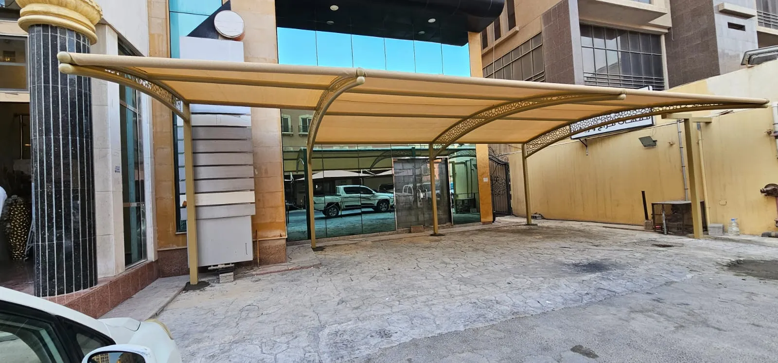 مظلات سيارات مظلات حدائق مظلات ممرات مظلات كابولي في الرياض 