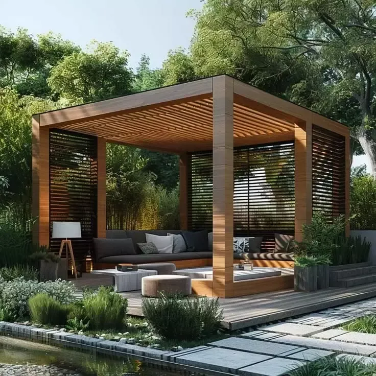 تحويل الفناء إلى واحةفي الرياض:للمظلات والحدائق وبرجولات 