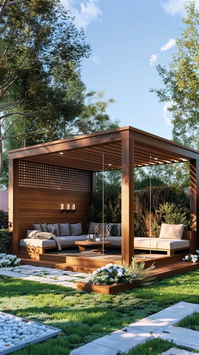 تحويل الفناء إلى واحةفي الرياض:للمظلات والحدائق وبرجولات 