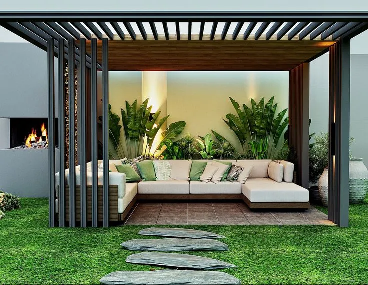 تحويل الفناء إلى واحةفي الرياض:للمظلات والحدائق وبرجولات 