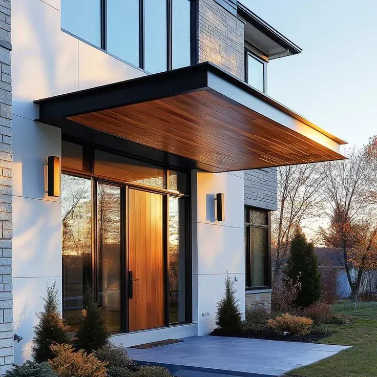 حداد مظلات مداخل فلل في الرياض وشماله: تصاميم مودرن 