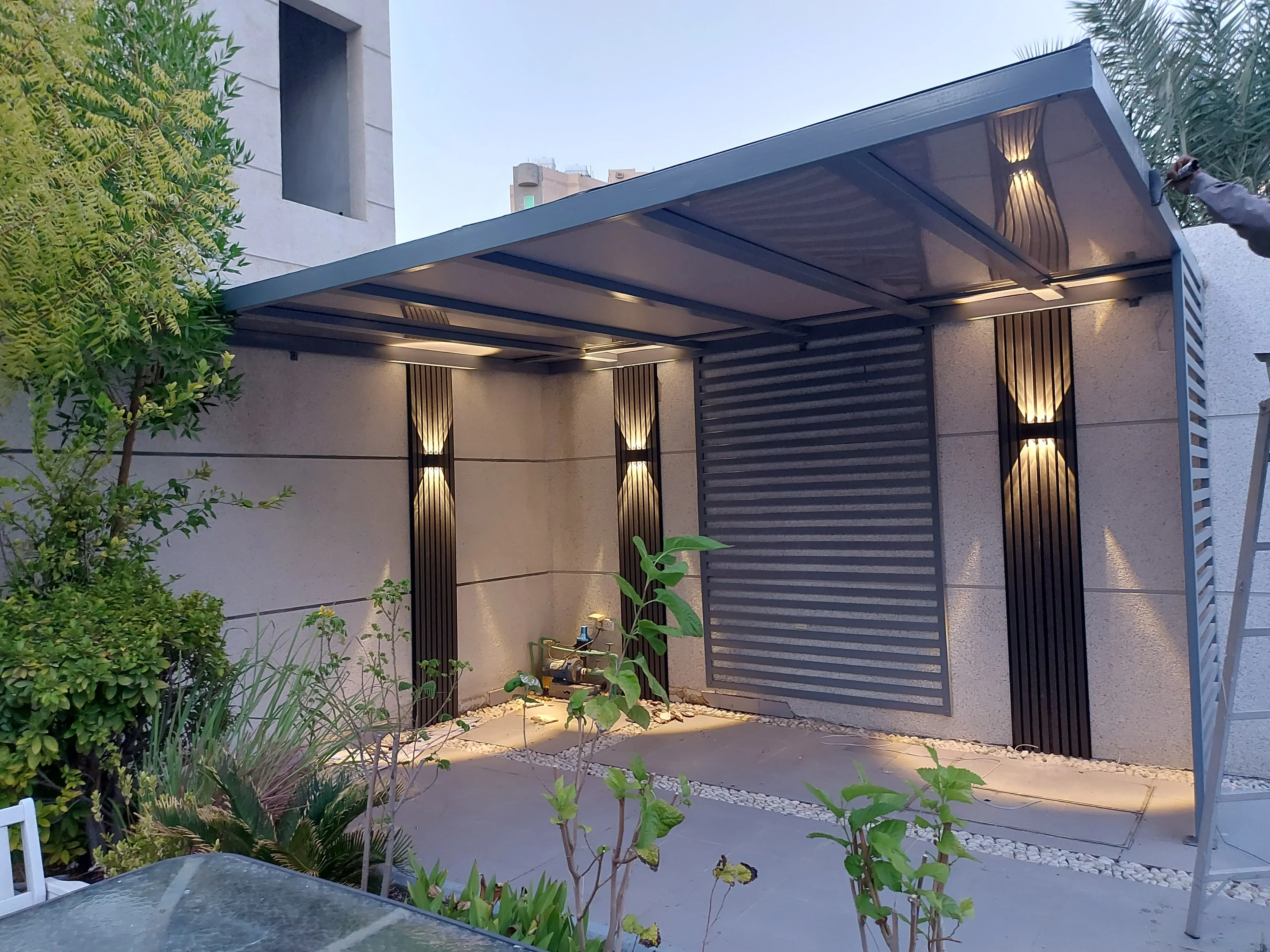 مظلات حدائق للمنزل في شمال الرياض وصور مظلات حدائق خارجية 