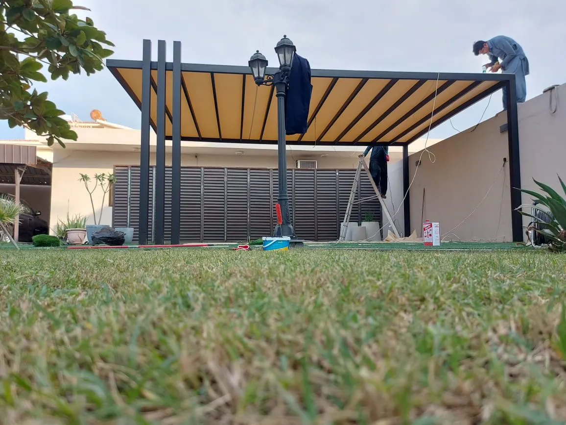 مظلات حدائق للمنزل في شمال الرياض وصور مظلات حدائق خارجية 