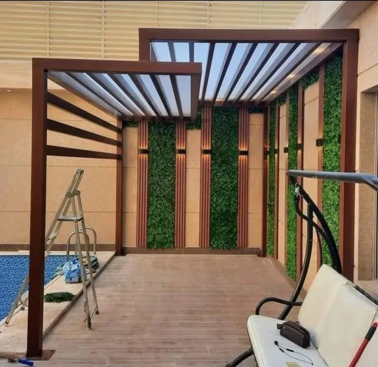 أفضل أنواع مظلات أحواش ومواقف سيارات في حي النخيل بالرياض 