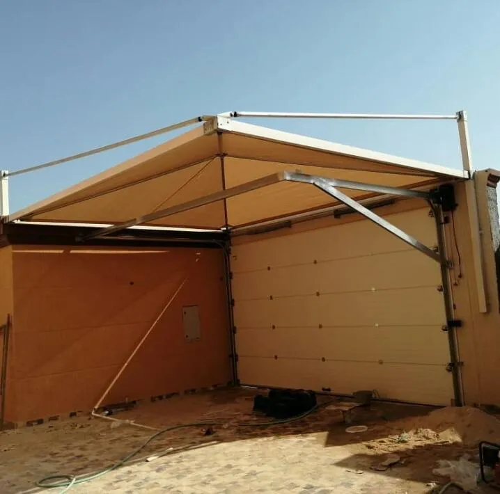 اصلاح مظلات كراج مقوسة بتثبيت آمن في الرياض 