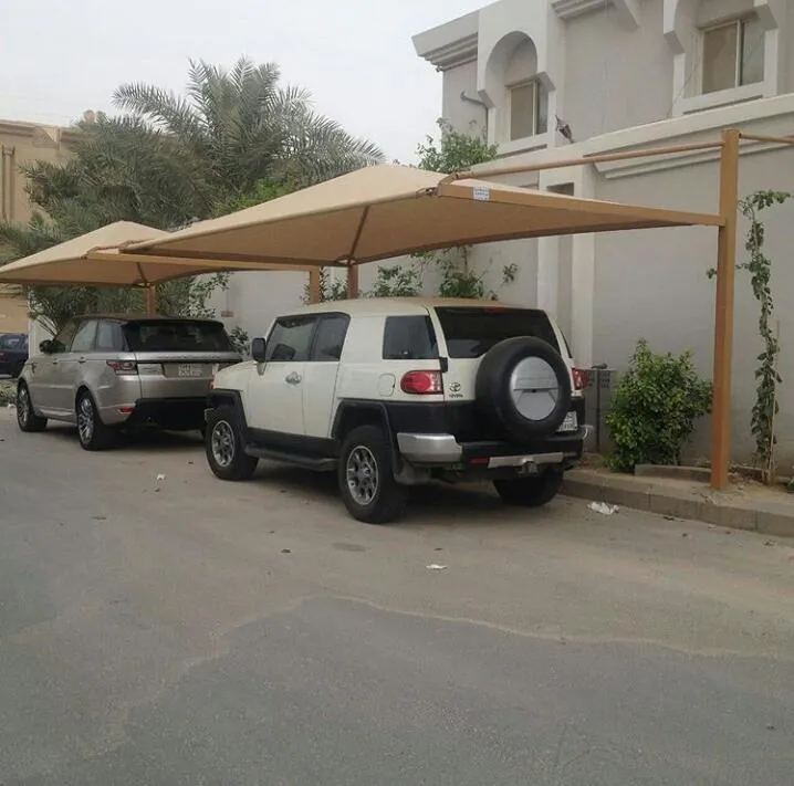 اصلاح مظلات كراج مقوسة بتثبيت آمن في الرياض 