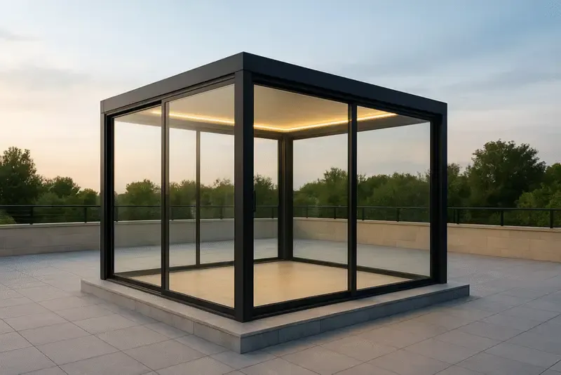 مجالس زجاجية وملاحق خارجيه فخمة بشمال الرياض:تصاميم عصرية