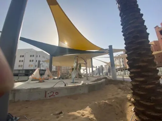 أفضل أنواع قماش مظلات خارجية ومظلات شراع في حي حطين والصحافة