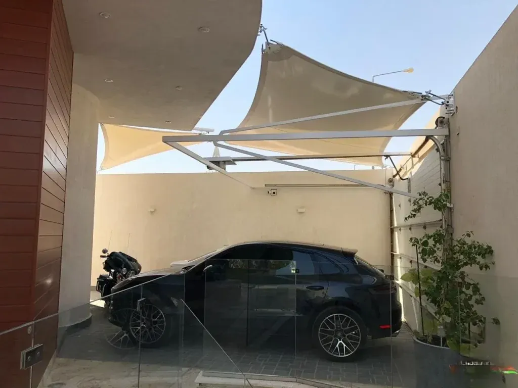 تركيب مظلات شد إنشائي للسيارات: دليلك الشامل لأفضل التصاميم 