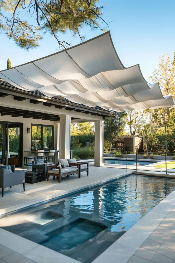 تركيب مظلات مسابح 